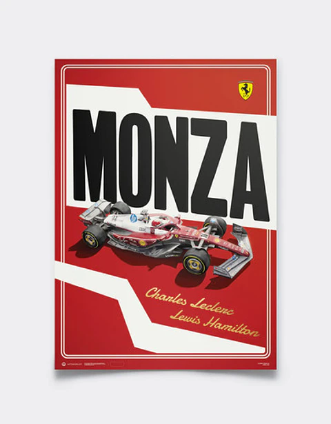 Cuadro Decoración Especial Ferrari F1 Sf-25 Monza + Marco