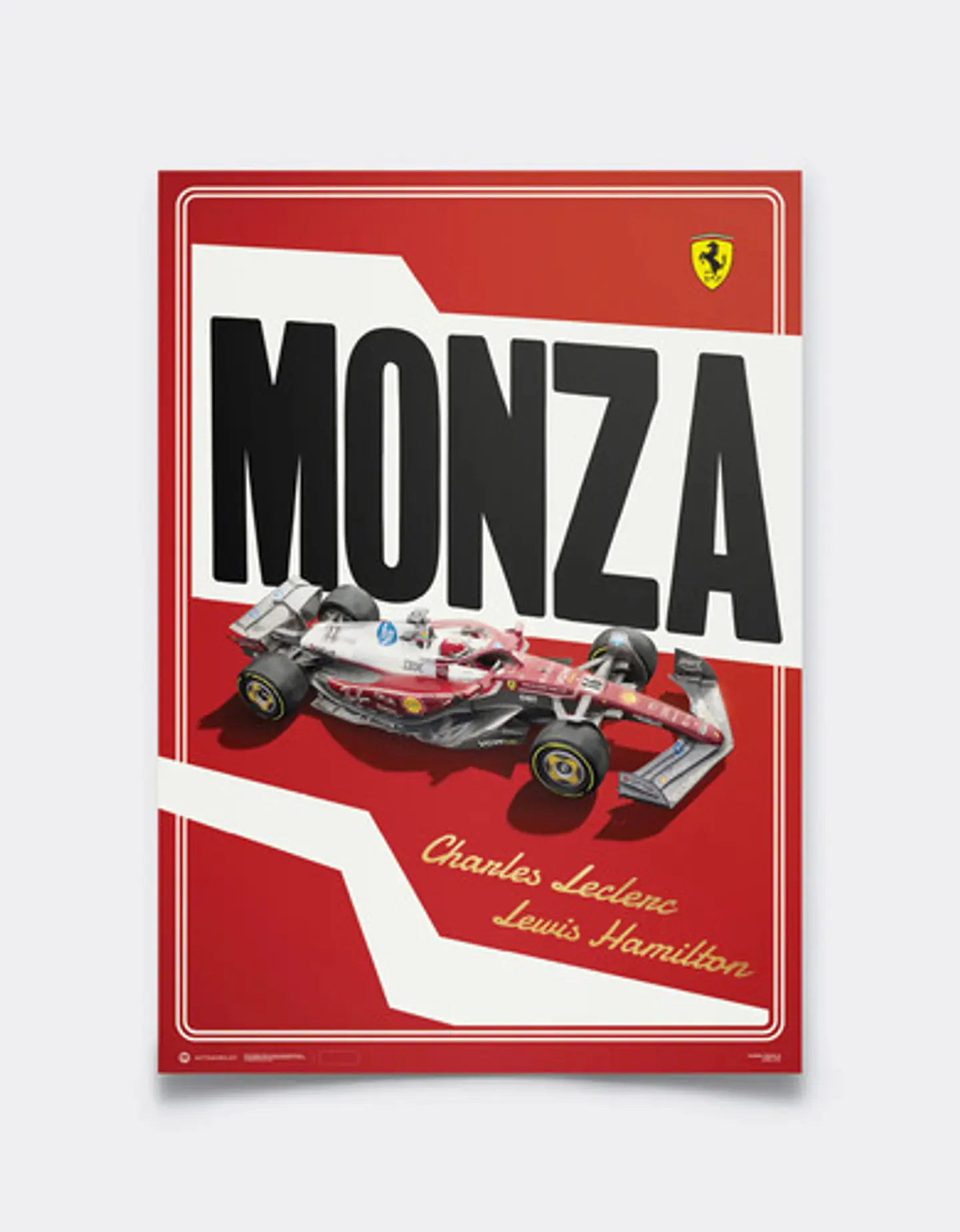Cuadro Decoración Especial Ferrari F1 Sf-25 Monza + Marco 1