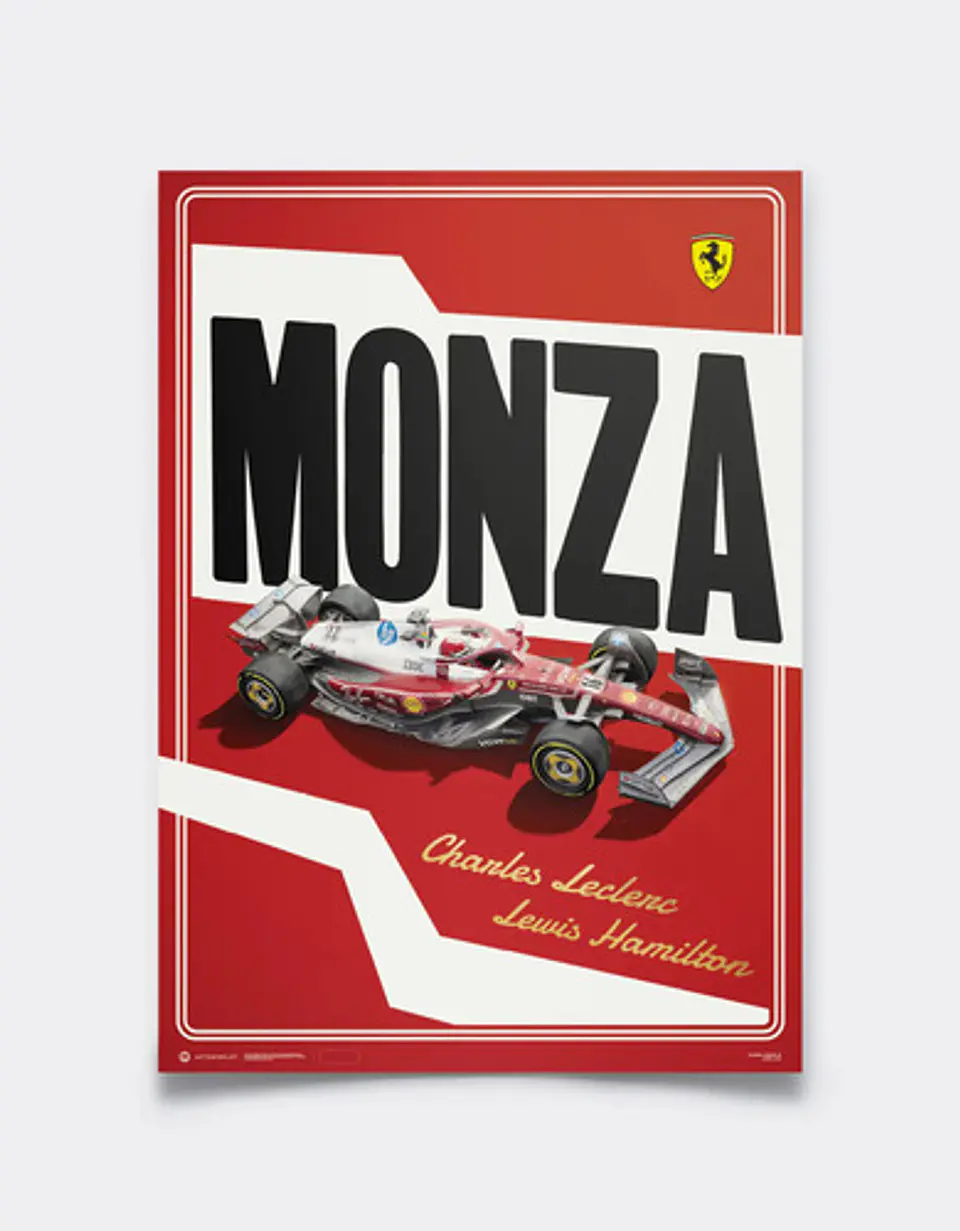 Cuadro Decoración Especial Ferrari F1 Sf-25 Monza + Marco 1