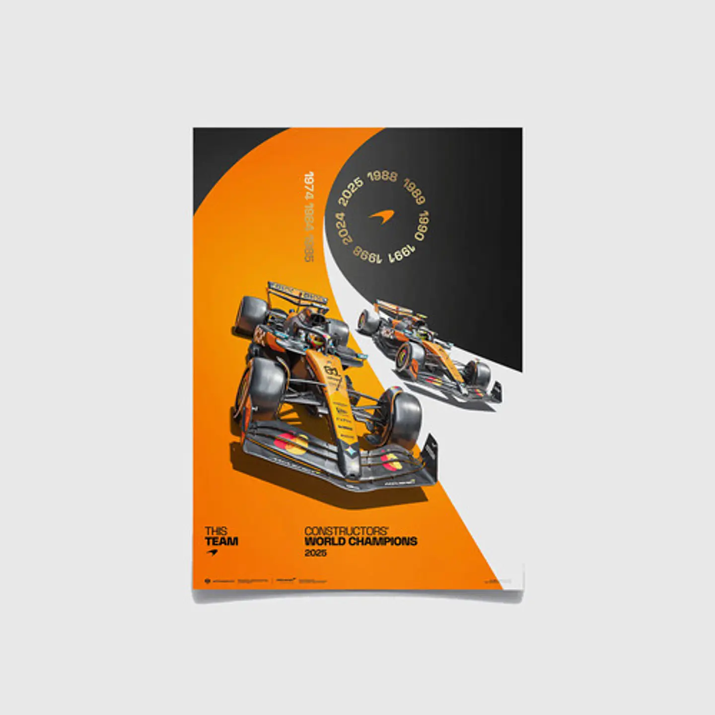 Cuadro Campeones Del Mundo De Constructores F1  Mclaren 2