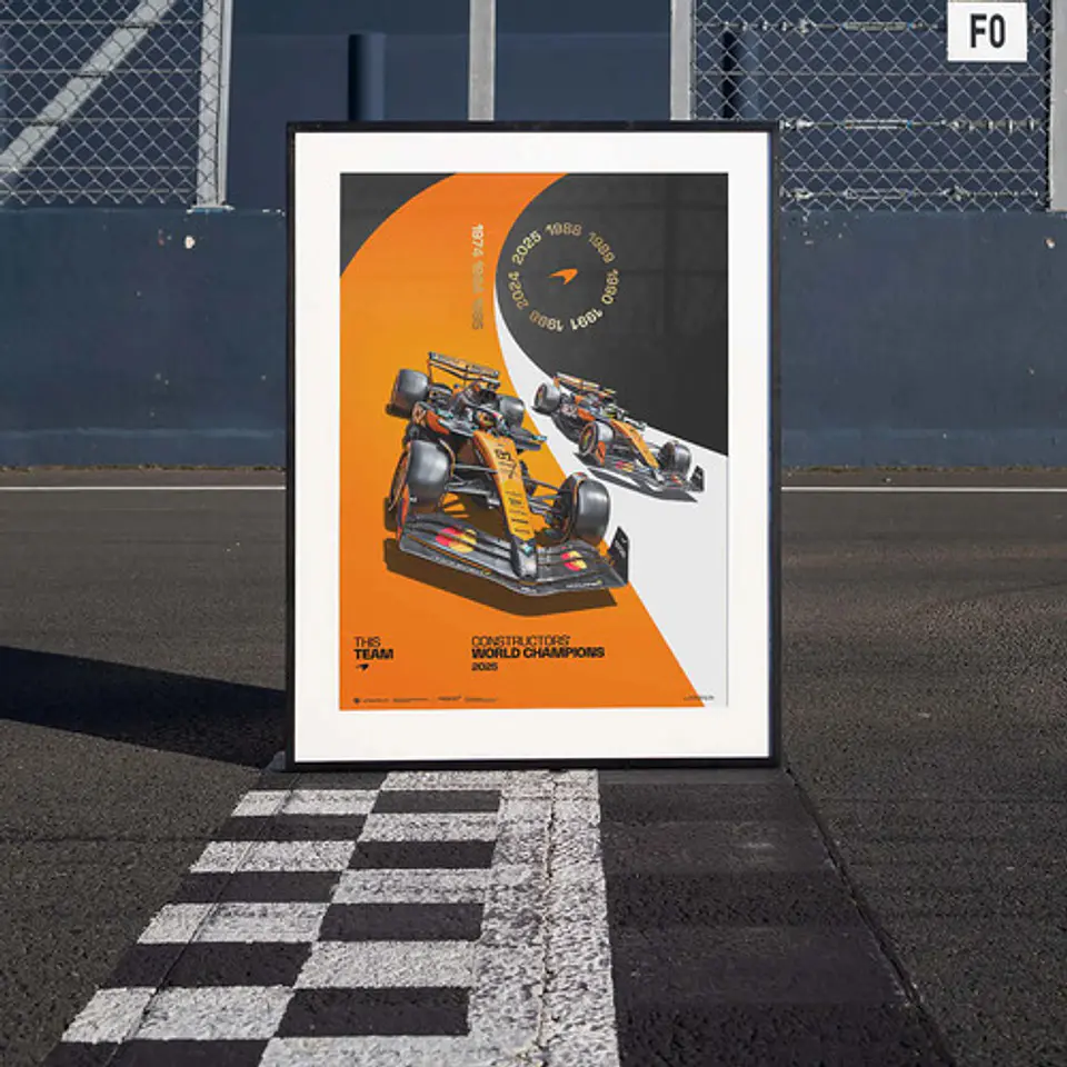 Cuadro Campeones Del Mundo De Constructores F1  Mclaren 3