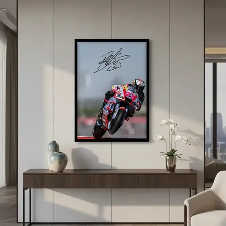 5 Cuadros De Enea Bastianini Moto Gp  + Marco 1