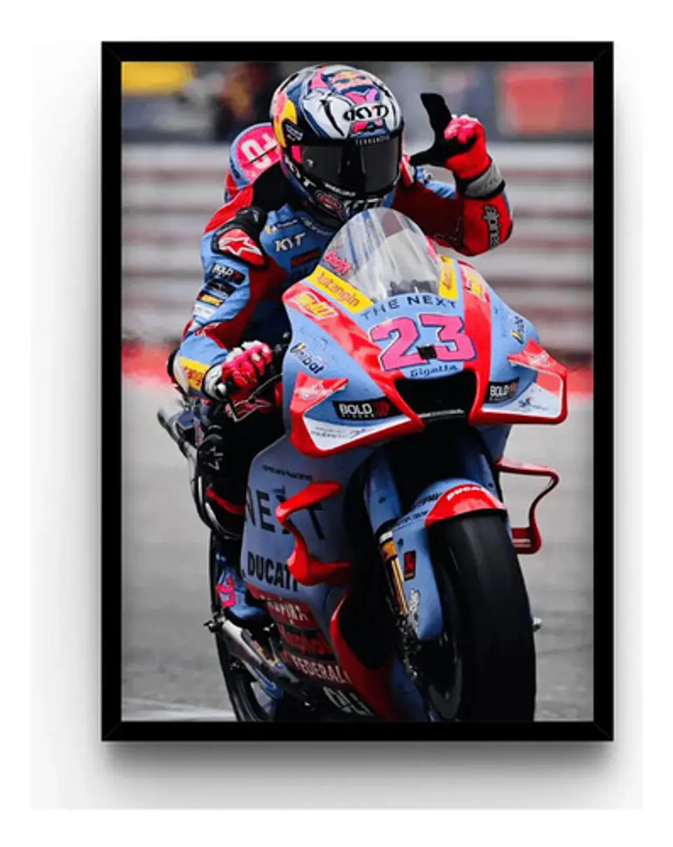 5 Cuadros De Enea Bastianini Moto Gp  + Marco 3