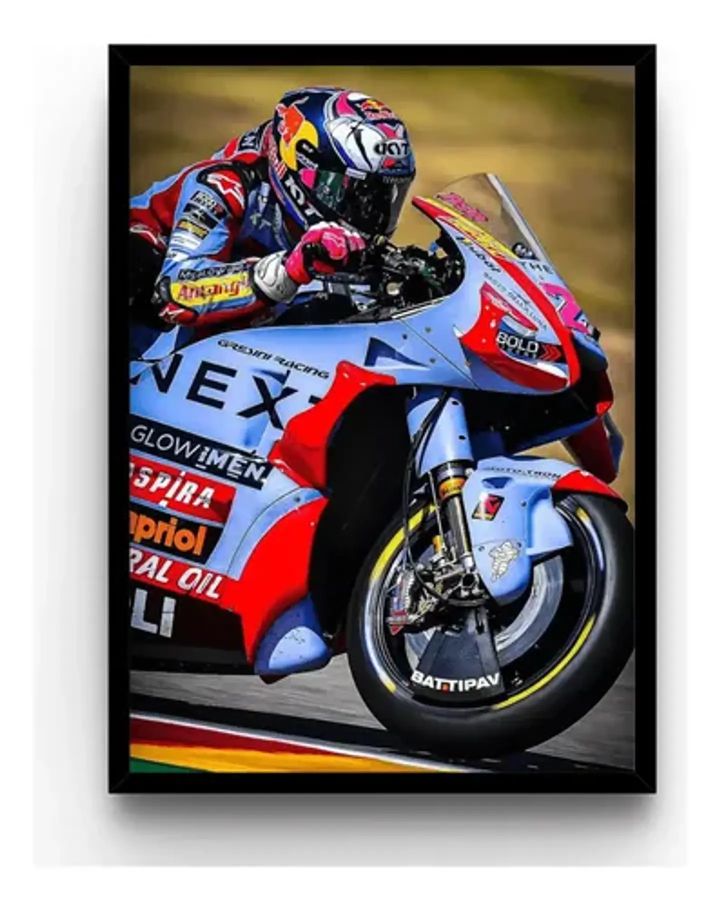 5 Cuadros De Enea Bastianini Moto Gp  + Marco 6