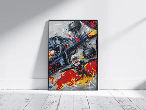 Cuadro De Max Verstappen Ii - Red Bull F1 2026 + Marco