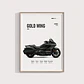 Cuadro Moto Honda Gold Wing Deportivo + Marco - Miniatura 1