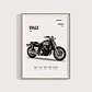 Cuadro Moto Yamaha Vmax Deportivo + Marco - Miniatura 1