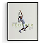 12 Cuadros De Tenista Roger Federer Tenis + Marco Negro - Miniatura 11