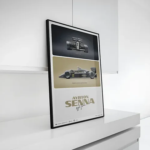 Cuadro Ayrton Senna | 1985 La Primera Victoria En Estoril F1