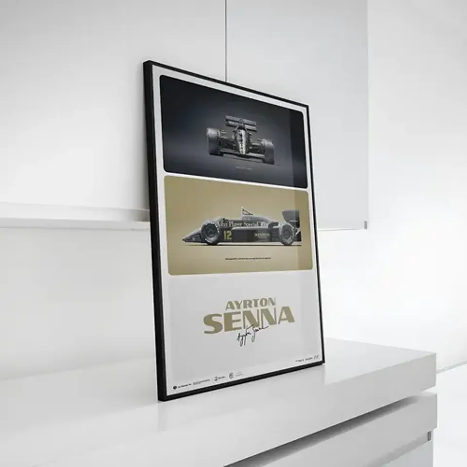Cuadro Ayrton Senna | 1985 La Primera Victoria En Estoril F1 2