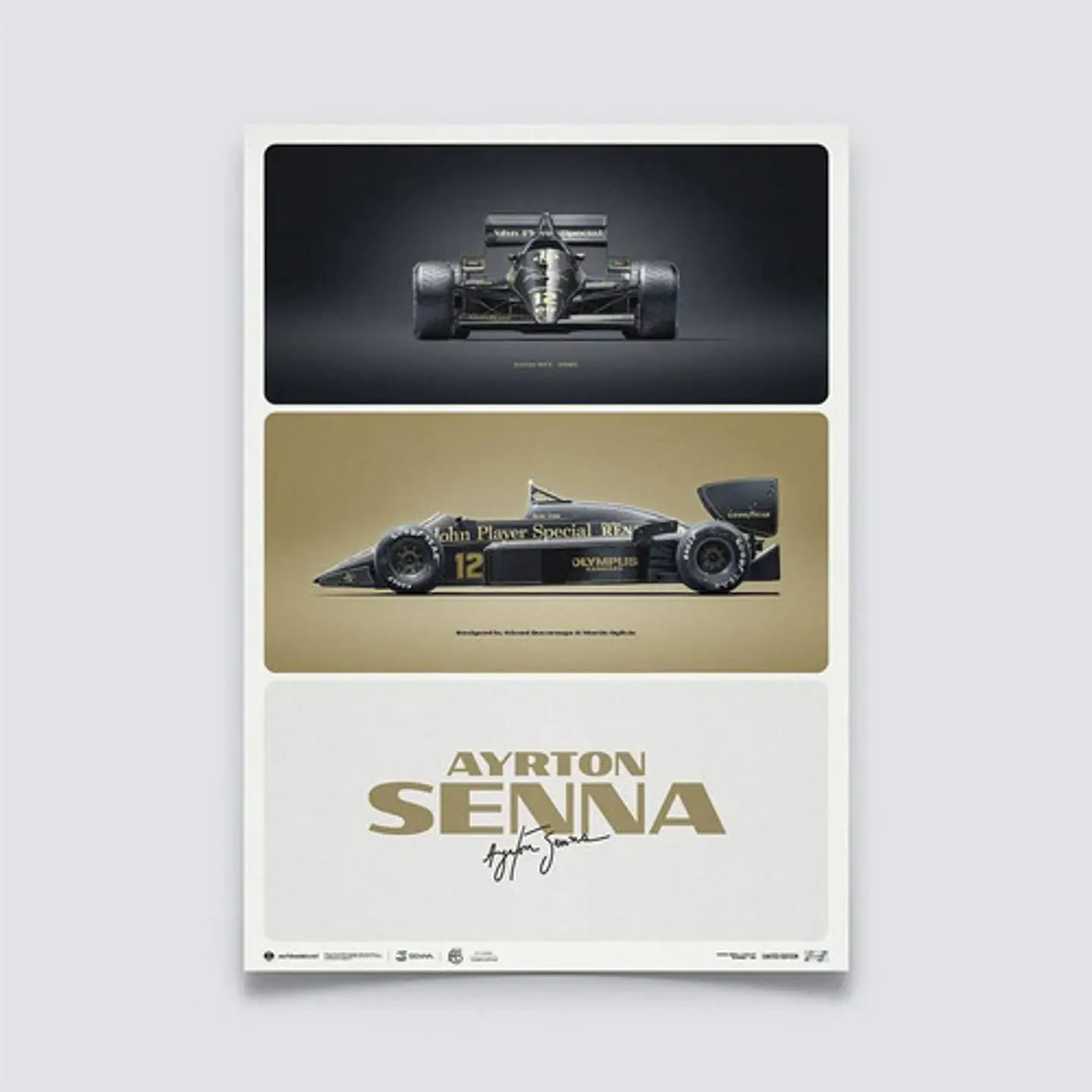 Cuadro Ayrton Senna | 1985 La Primera Victoria En Estoril F1 3