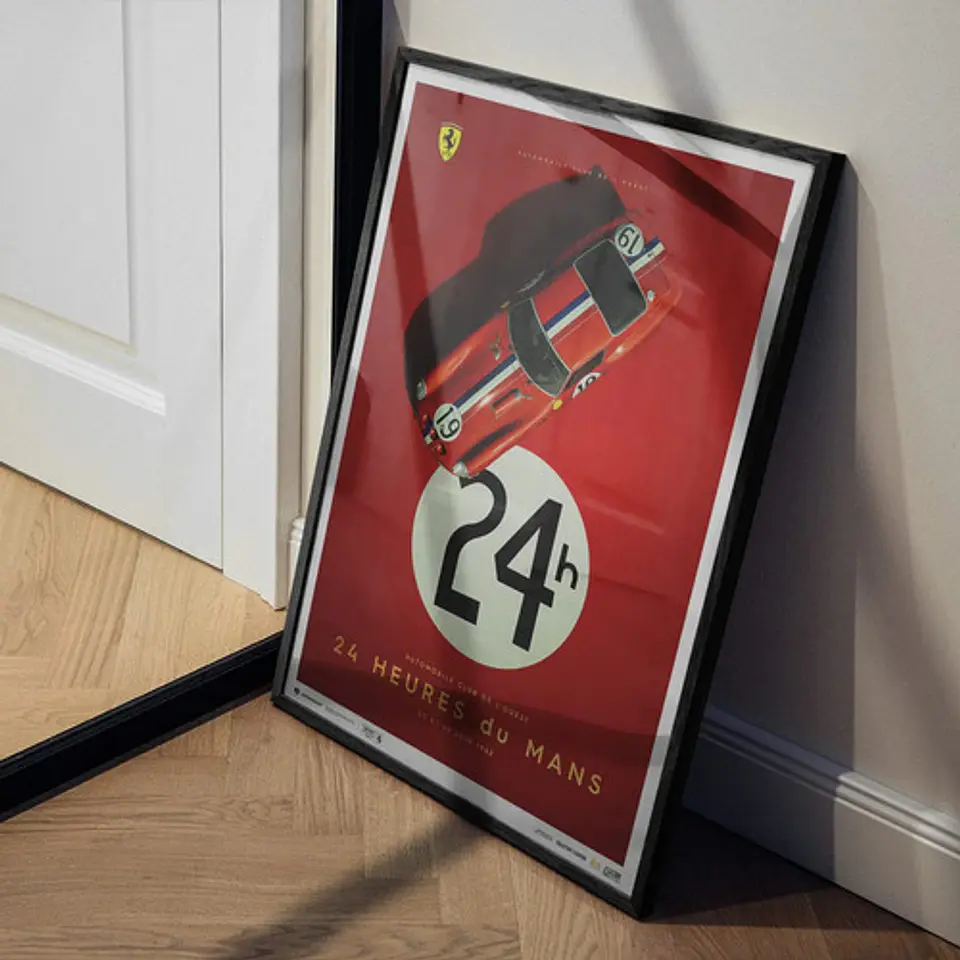 Cuadro Ferrari 250 Gto | 1962 Red 24h Le Mans | Auto Clásico 4