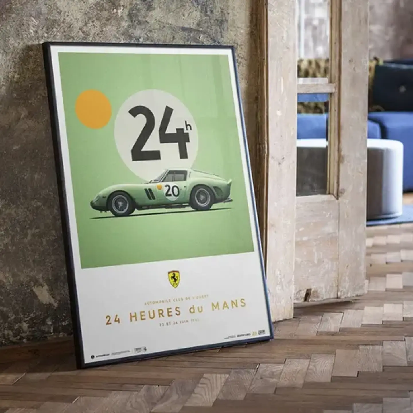Cuadro Auto Ferrari 250 Gto 1962 24h Le Mans | Auto Clásico 2