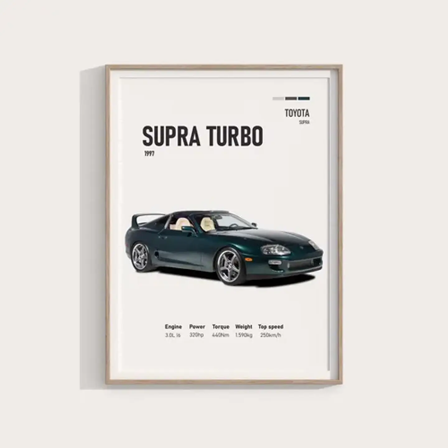 Cuadro Toyota Supra Turbo + Marco 1