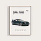Cuadro Toyota Supra Turbo + Marco - Miniatura 1
