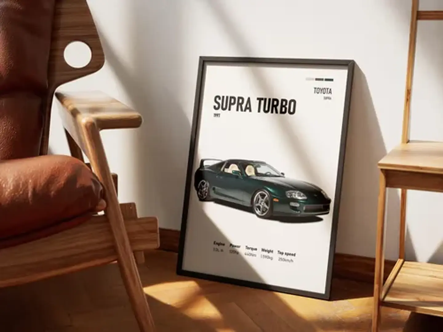 Cuadro Toyota Supra Turbo + Marco 2