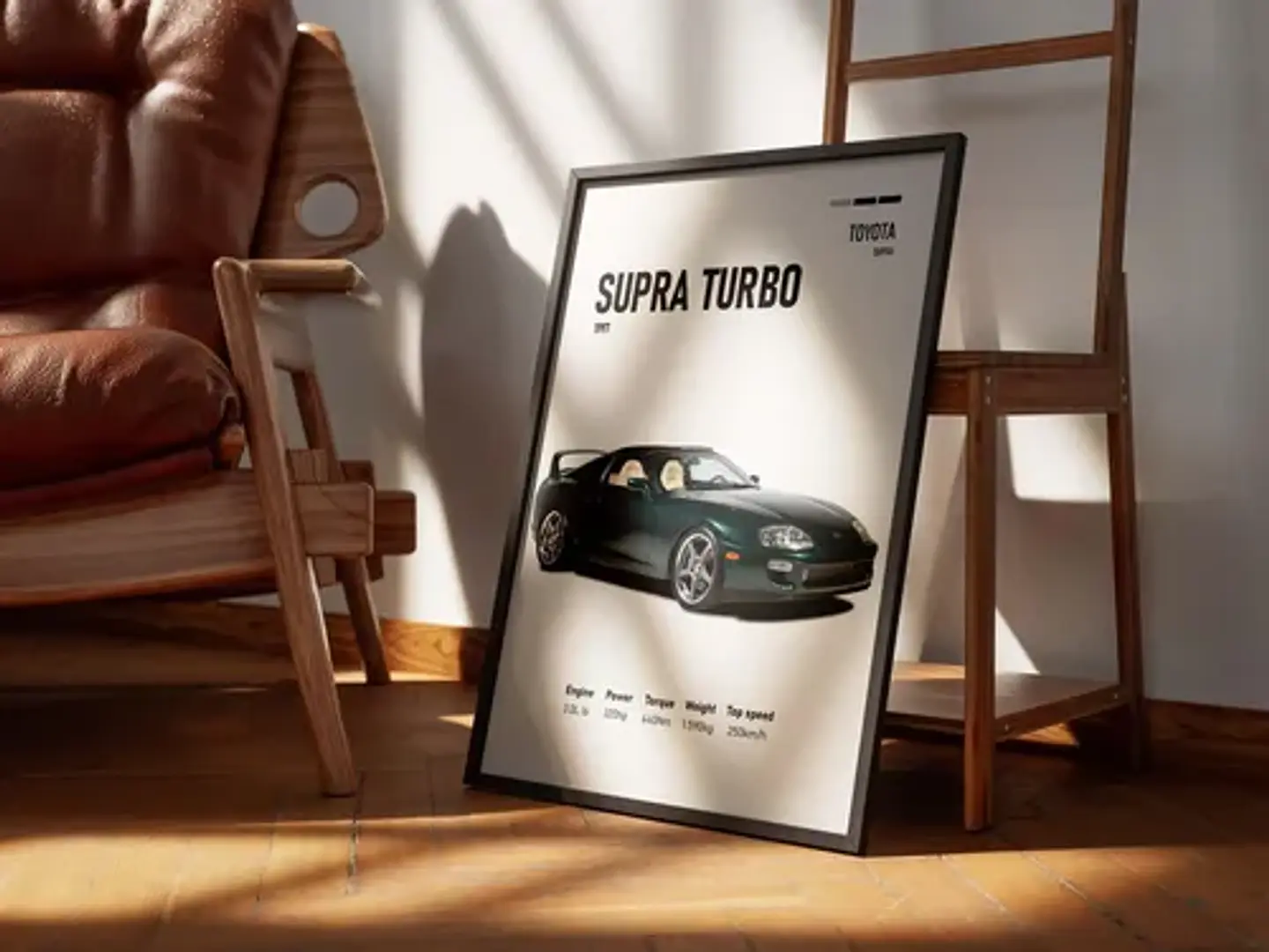 Cuadro Toyota Supra Turbo + Marco 3