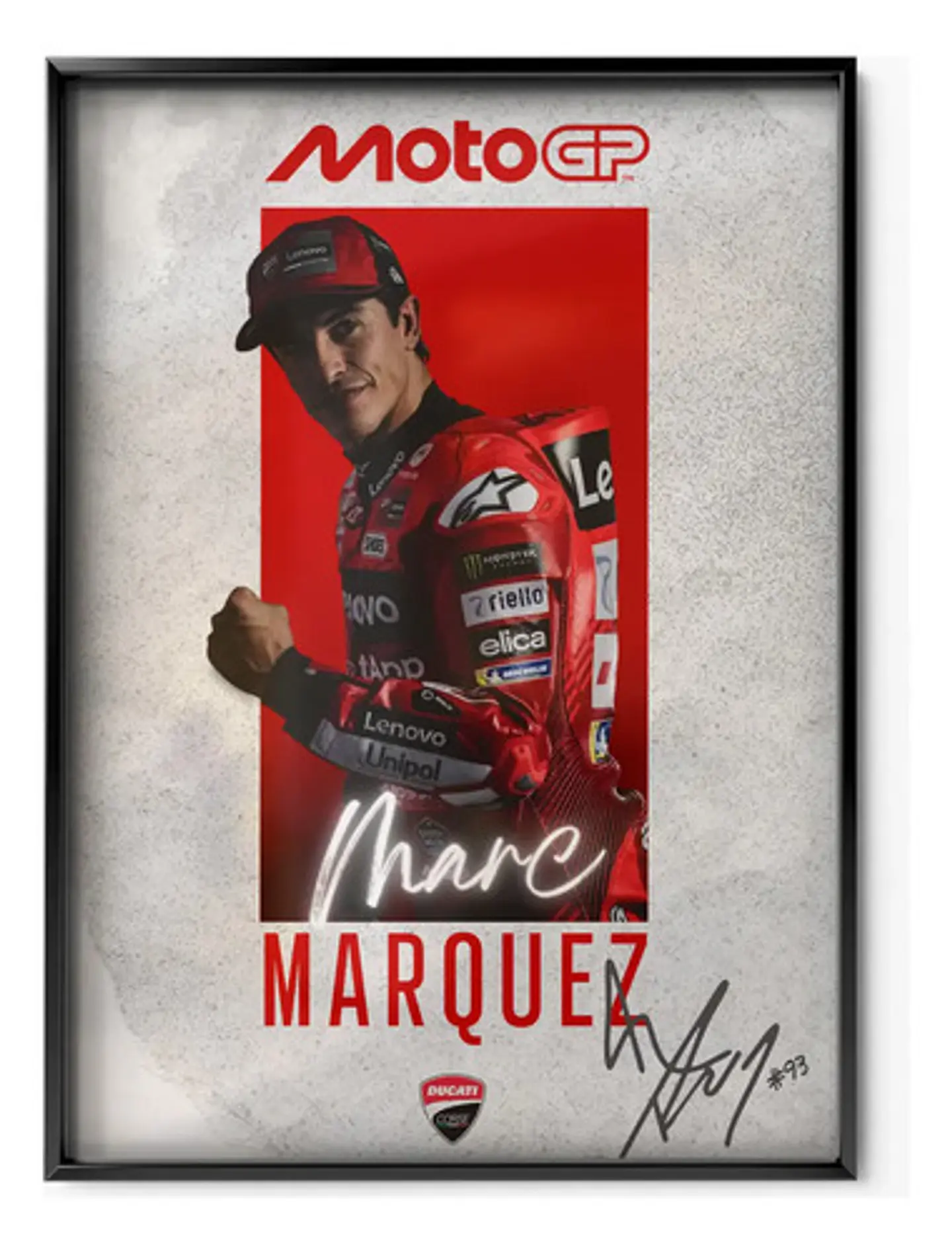 6 Cuadros Del Campeón Marc Márquez Moto Gp 93  + Marco 2