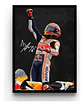 6 Cuadros Del Campeón Marc Márquez Moto Gp 93  + Marco - Miniatura 4