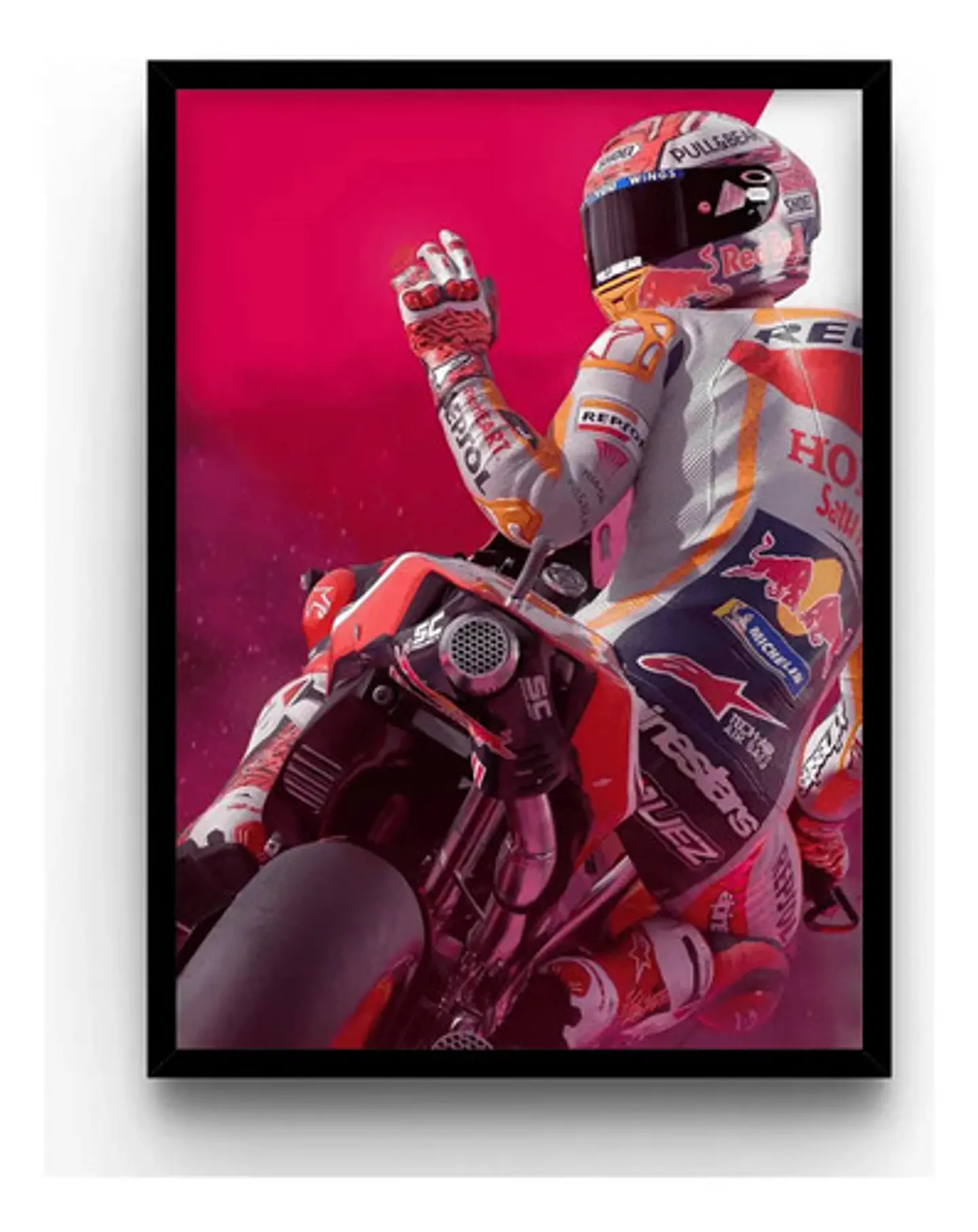 6 Cuadros Del Campeón Marc Márquez Moto Gp 93  + Marco 5