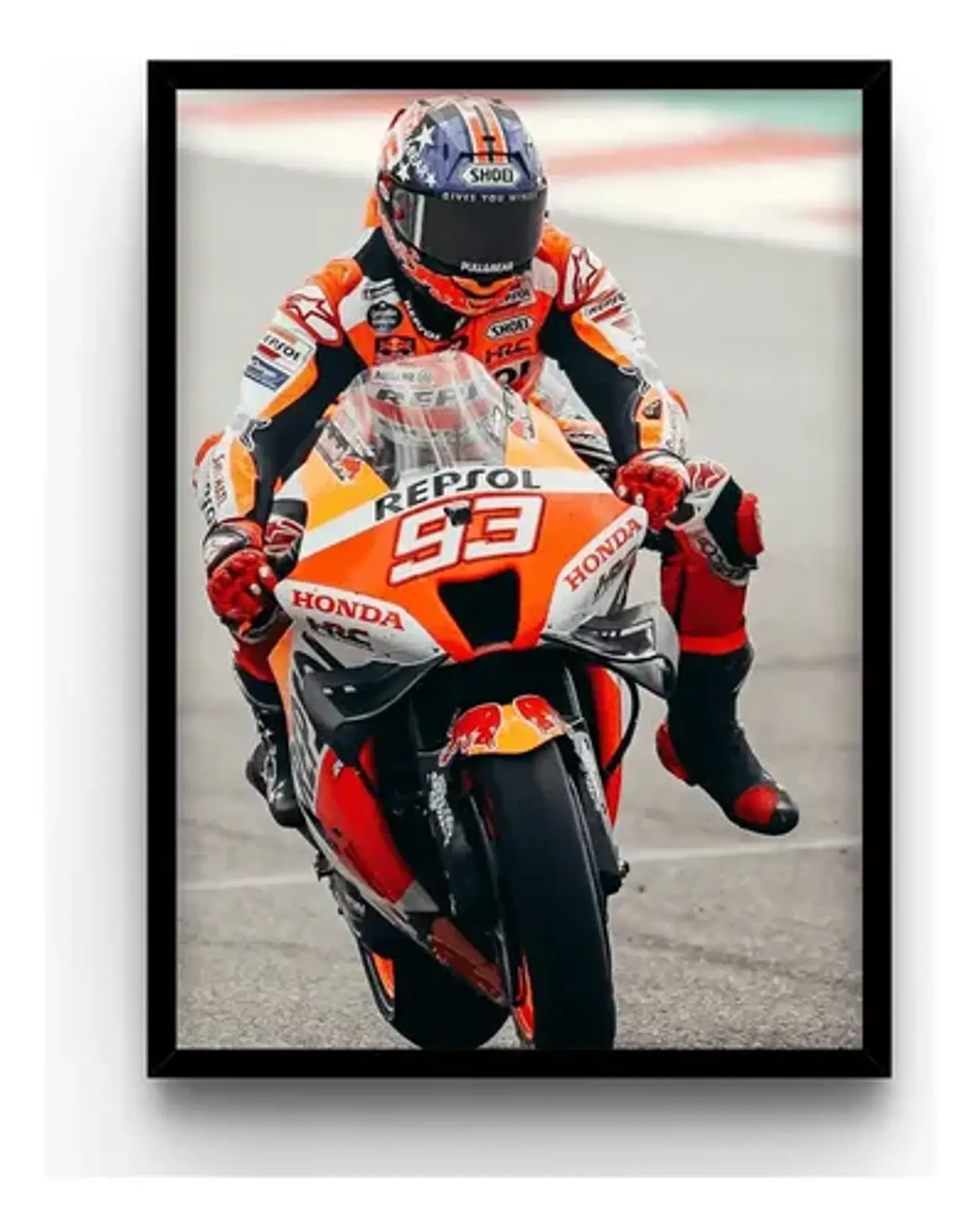6 Cuadros Del Campeón Marc Márquez Moto Gp 93  + Marco 6