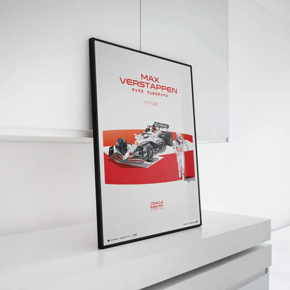 Cuadro Auto F1 Max Verstappen | Red Bull Gp Japon Formula 1 2