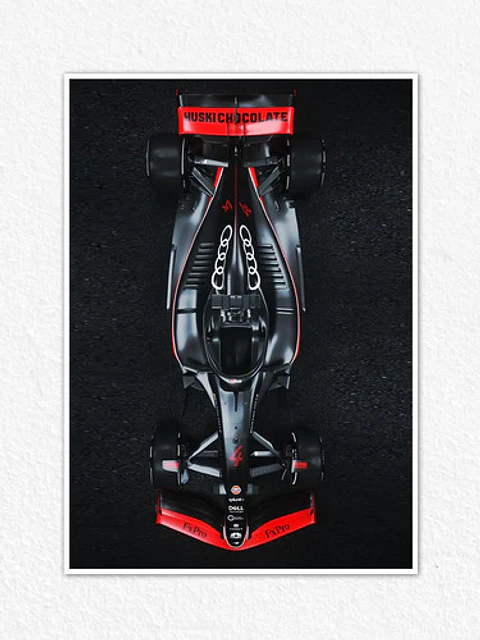 Cuadro Audi Fórmula 1 Negro 2026 F1 + Marco