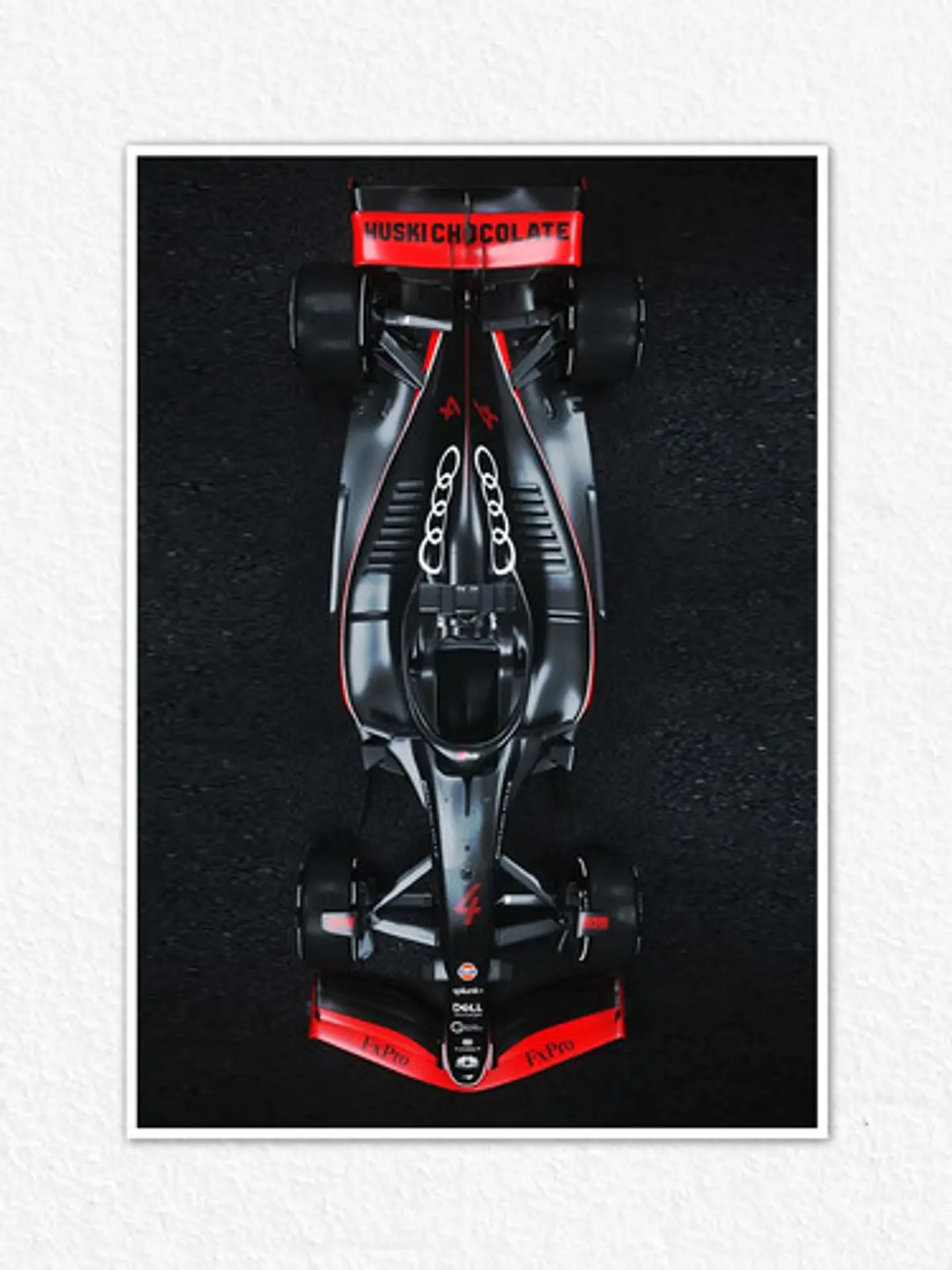 Cuadro Audi Fórmula 1 Negro 2026 F1 + Marco 2