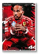 Cuadro Fórmula 1 Lewis Hamilton 44 Rosso Corsa F1 + Marco - Miniatura 2