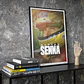 Cuadro Ayrton Senna Piloto Edición Especial F1 + Marco - Miniatura 5