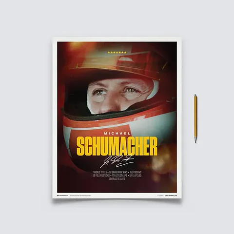 Cuadro Michael Schumacher F1 Trayectoria