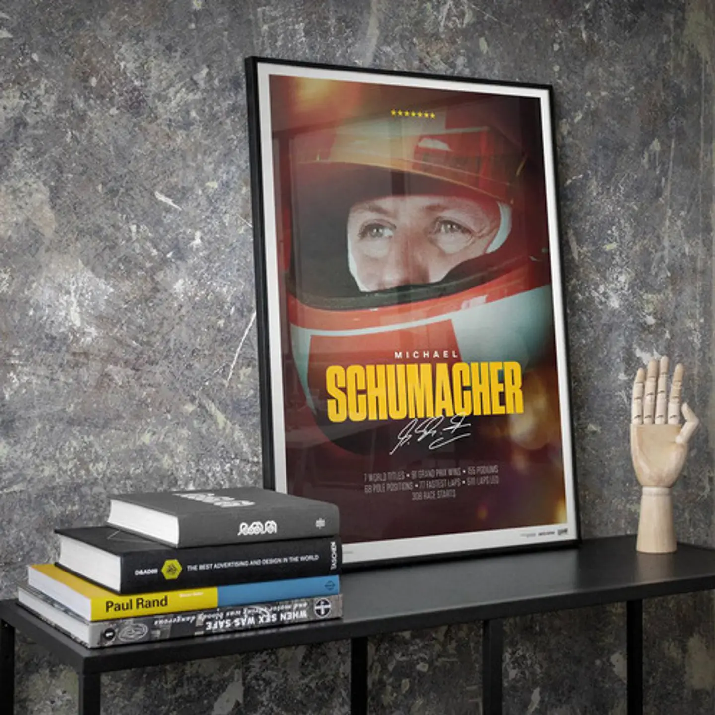 Cuadro Michael Schumacher F1 Trayectoria 2