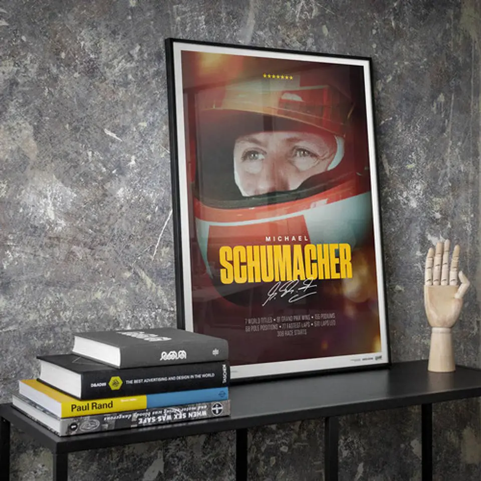 Cuadro Michael Schumacher F1 Trayectoria 2