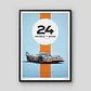 Cuadro Auto Porsche 917 | Gulf | 24h Horas Le Mans + Marco - Miniatura 1