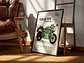 Cuadro Motos Kawasaki Ninja 125 Performance  + Marco Negro - Miniatura 3