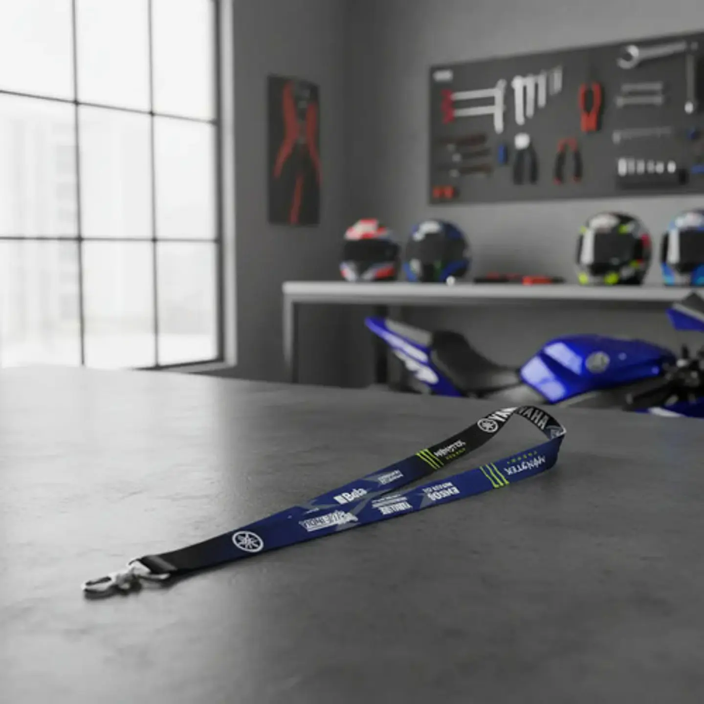 Lanyard Collar Yamaha Monster Energy Moto Gp F1 Llaves 3