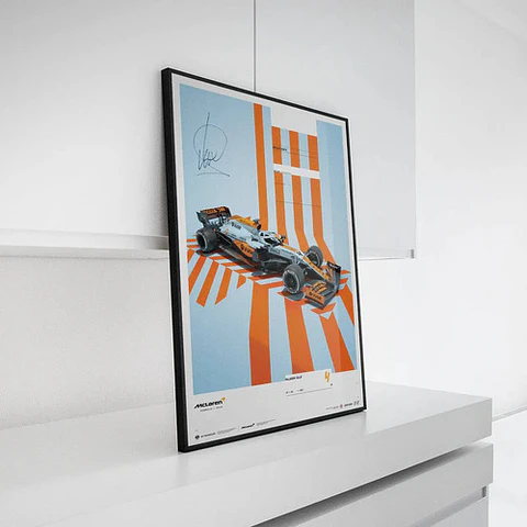 Cuadro Lando Norris | Mclaren X Gulf Edition