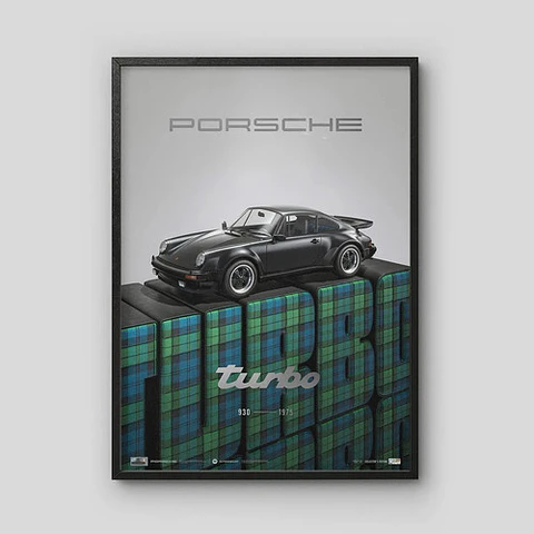 Cuadro Auto Porsche 911 (930) Turbo 3.0 - 1975
