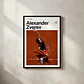 4 Cuadros De Tenista Alexander Zverev Tenis + Marco Negro - Miniatura 2