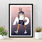 4 Cuadros De Tenista Alexander Zverev Tenis + Marco Negro - Miniatura 5
