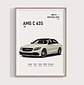 Cuadro Mercedes Benz Amg C63s + Marco - Miniatura 1
