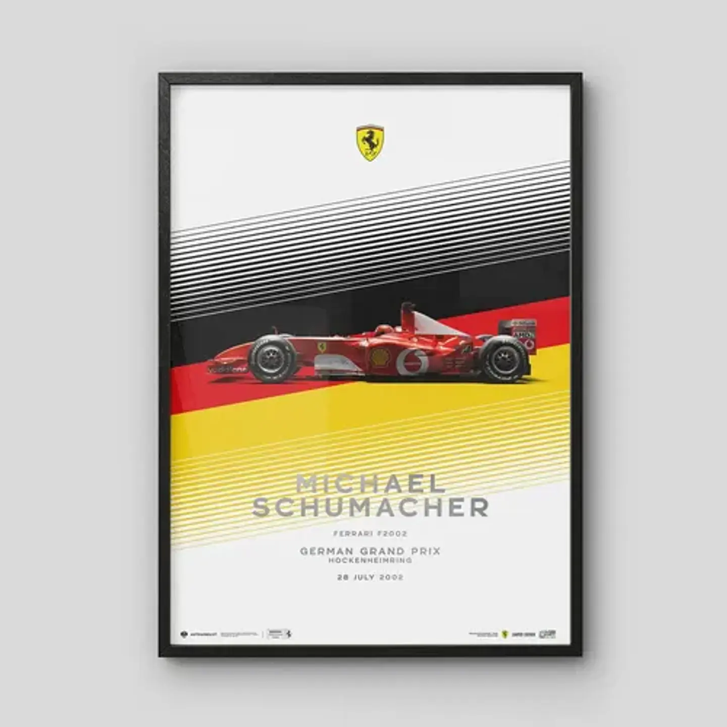 Cuadro Ferrari F1 | Michael Schumacher Hockenheim Gp 2002 1