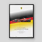 Cuadro Ferrari F1 | Michael Schumacher Hockenheim Gp 2002 - Miniatura 1