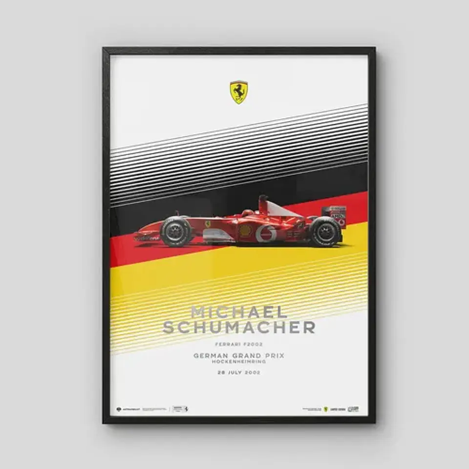 Cuadro Ferrari F1 | Michael Schumacher Hockenheim Gp 2002 1