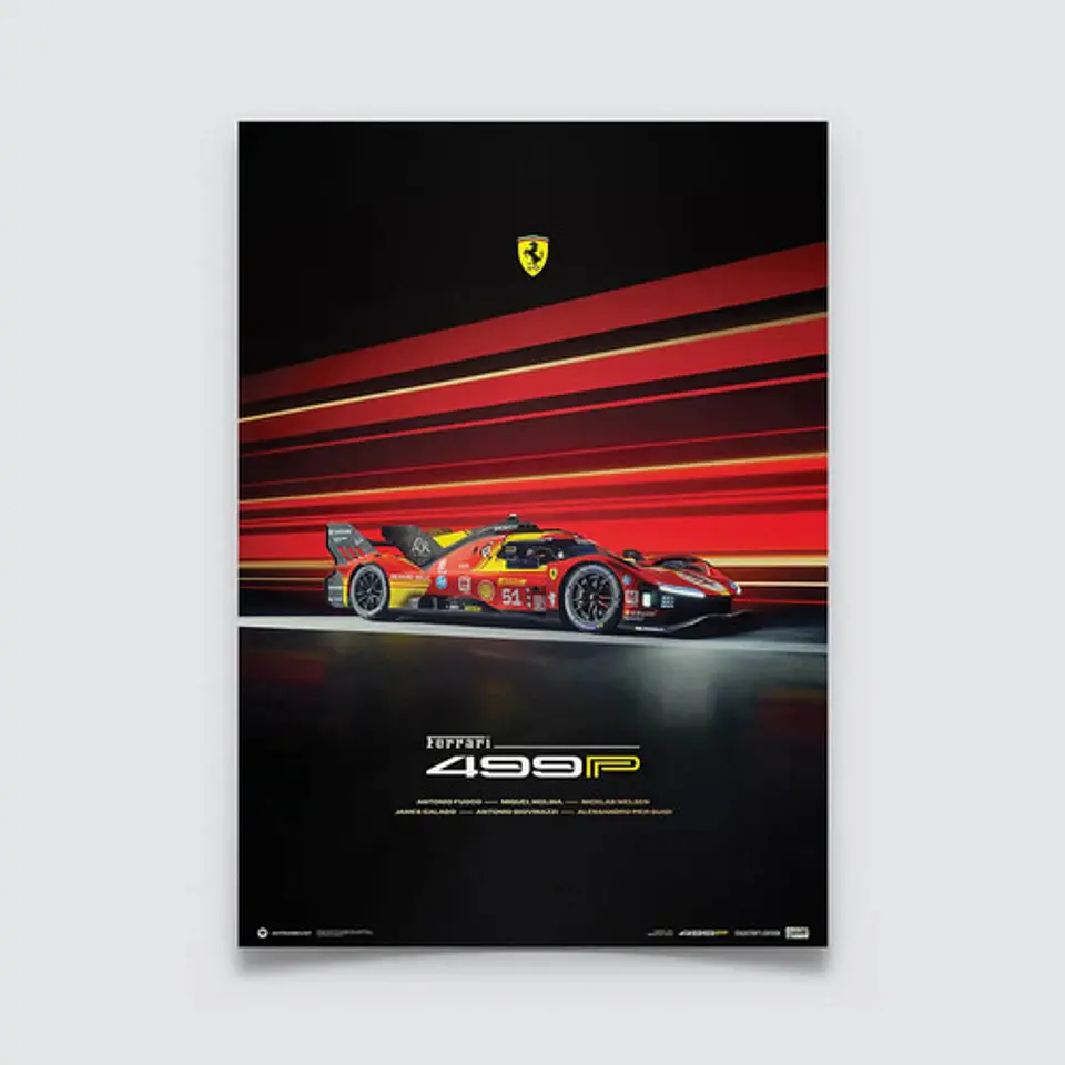 Cuadro Auto Ferrari 499p | Campeonato Mundial De Resistencia 2