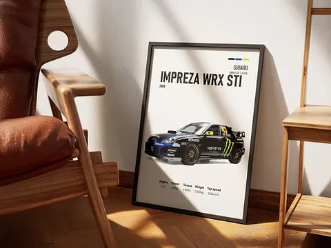 Cuadro Subaru Impreza Wrx Sti 2005 Rally | Monster Energy