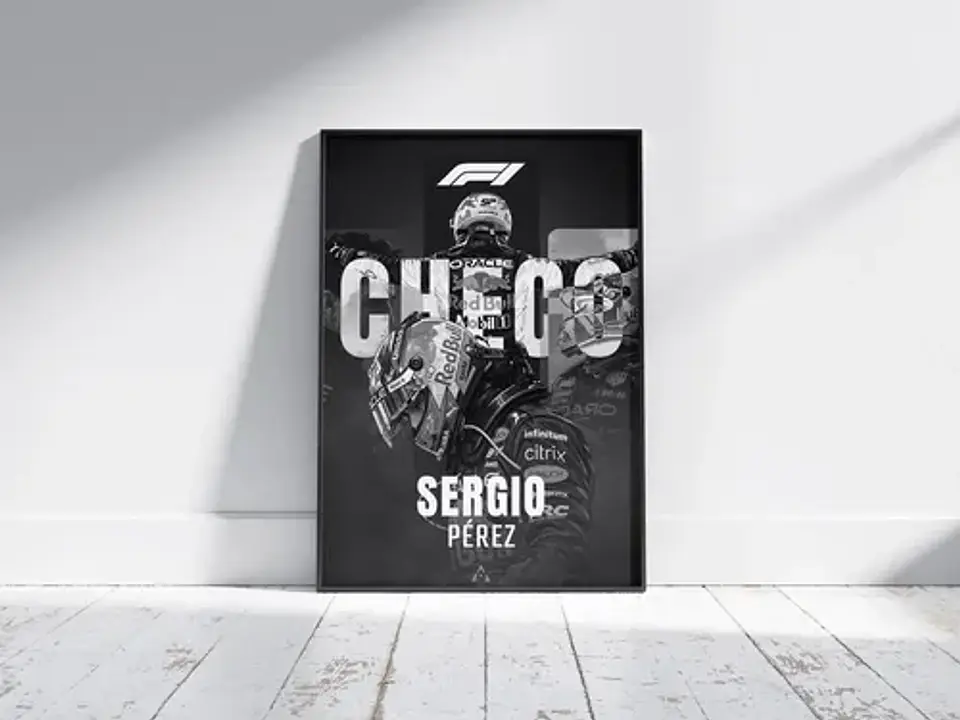 Cuadro Sergio Pérez F1 | Piloto De Fórmula 1 + Marco 1