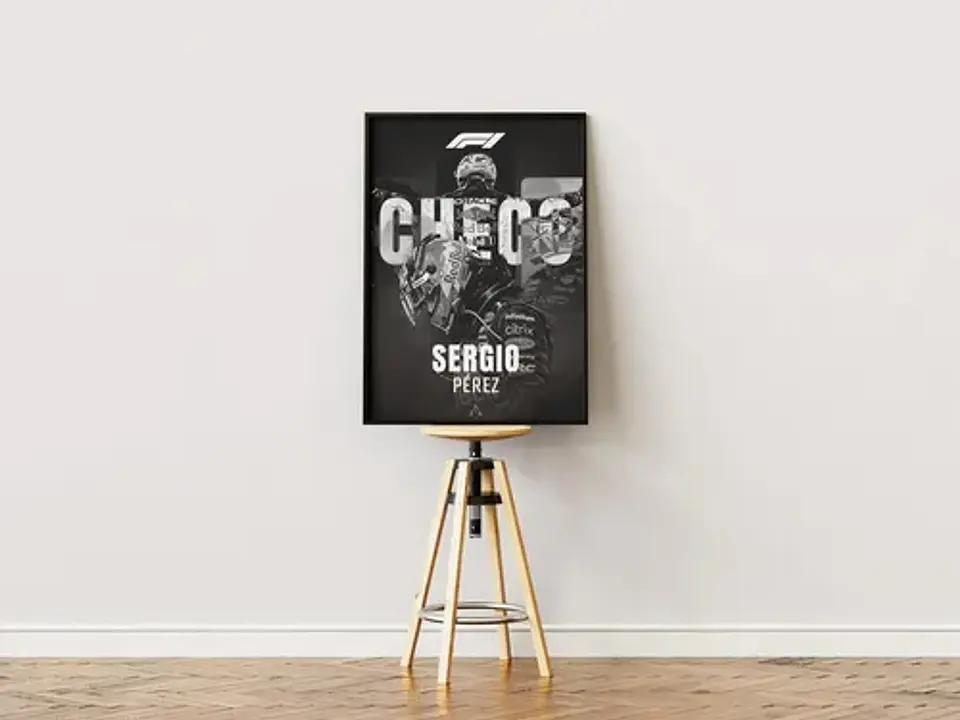 Cuadro Sergio Pérez F1 | Piloto De Fórmula 1 + Marco 4