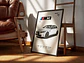 Cuadro Bmw M3 2025 Blanco Deportivo + Marco - Miniatura 3