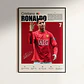 Cuadro Cristiano Ronaldo Cr7 Primer Manchester United - Miniatura 1